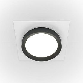 Точечный светильник Maytoni Technicali Hoop DL086-GX53-SQ-WB, арматура бело-черная - фото 1