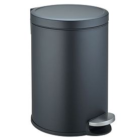 Ведро для мусора Weltwasser LORA BL 20L, нажимной механизм, крышка Soft Close, 20 литров, цвет черный матовый - фото 1