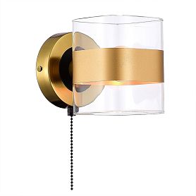 Бра Citilux Бертон CL140311, арматура черная / бронза, плафоны стекло прозрачное - фото 1