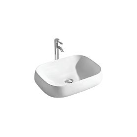 Раковина Акватек AQ5526-MW накладная, 56x42 см, цвет белый матовый - фото 1