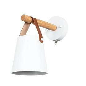 Бра Arte Lamp Thomas A7032AP-1WH, арматура белая, плафон металл белый - фото 1