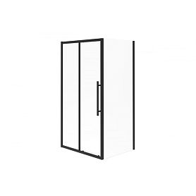 Душевой уголок Esbano Flex ESF-128PS-B 120x80, стекло прозрачное, профиль черный матовый - фото 1