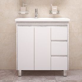 Тумба под раковину Corozo Остин 80, цвет пайн белый - фото 1