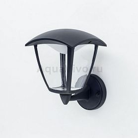 Настенный уличный фонарь Citilux CLU04W1, арматура черная, плафон/абажур стекло/металл, цвет прозрачный/черный - фото 1