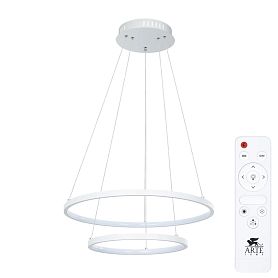 Подвесная люстра Arte Lamp Frodo A2197SP-2WH, арматура белая, плафон акрил белый - фото 1