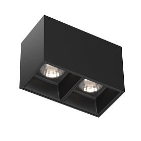 Потолочный светильник Maytoni Alfa LED C065CL-02-L12W4K-B, арматура черная    - фото 1