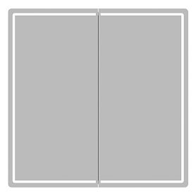 Шкаф-зеркало Mixline Вектор 80, с подсветкой, цвет белый - фото 1