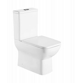 Унитаз-компакт Weltwasser Innbach 001 GL-WT напольный, безободковый, с сиденьем микролифт, цвет белый глянец - фото 1
