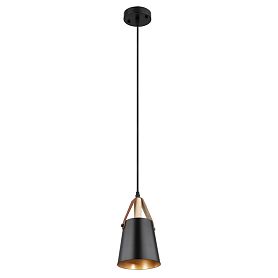 Подвесной светильник Arte Lamp Thomas A7032SP-1BK, арматура черный, плафон металл черный - фото 1