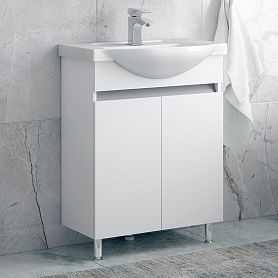 Тумба под раковину Corozo Джуно 55, цвет белый - фото 1