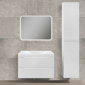 Мебель для ванной Vincea Fine 80, цвет белый глянец - фото 1