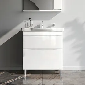 Тумба под раковину AM.PM Like 80 подвесная, цвет белый глянец - фото 1