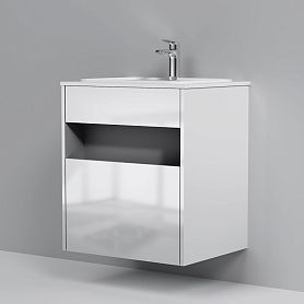 Тумба под раковину AM.PM Func 60, цвет белый глянец - фото 1