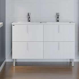 Тумба под раковину Санта Вега 120, цвет белый - фото 1