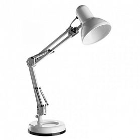 Офисная настольная лампа Arte Lamp Junior A1330LT-1WH, арматура белая, плафон металл белый, 15х35 см - фото 1