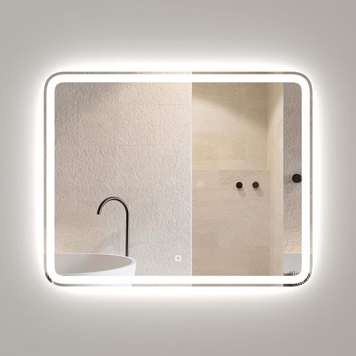 Зеркало Оника Магна 100x80, с подсветкой, регулировкой интенсивности и сенсорным выключателем