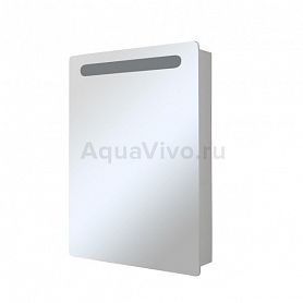 Шкаф-зеркало Mixline Стив 60x80, с подсветкой, левый, цвет белый - фото 1