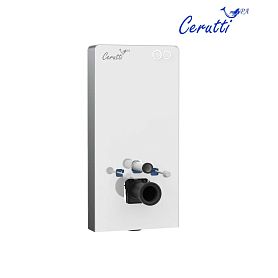 Инсталляция CeruttiSPA G111W для подвесных унитазов, с кноками смыва, цвет белый - фото 1