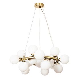 Подвесная люстра Arte Lamp Bolla-Piccolo A3988SP-20AB, арматура античная бронза, плафон стекло белое - фото 1