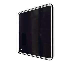 Шкаф-зеркало Mixline Адриана 70x80, левый, с подсветкой, цвет белый - фото 1