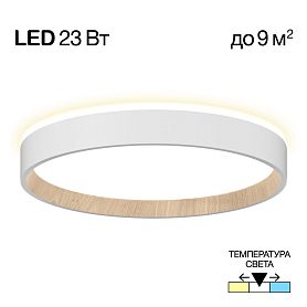 Накладной светильник Citilux Etalon CL750240, арматура белая / под дерево - фото 1