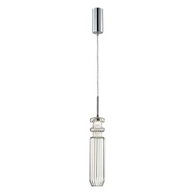 Подвесной светильник Arte Lamp Crystal A2942SP-1CC, арматура хром, плафон стекло прозрачное - фото 1