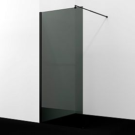 Душевая перегородка WasserKRAFT Rur 30W40MB-TG 120x200, стекло тонированное, профиль графит - фото 1