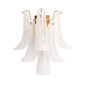Настенный светильник Arte Lamp Maya A4072AP-2GO, арматура золото, плафон стекло белое - фото 1