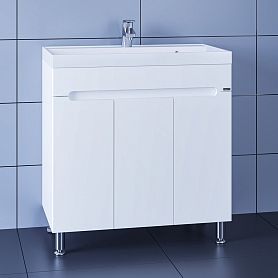 Тумба Санта Лондон 80 под раковину Астория, напольная, цвет белый - фото 1