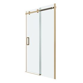 Душевая дверь Grossman Classic 100.K33.04.100.32.00 100х195, стекло прозрачное, профиль золото сатин - фото 1