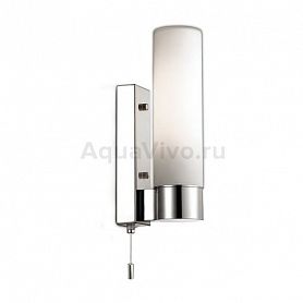 Настенный светильник Odeon Light Tingi 2660/1W, арматура цвет серый/хром, плафон/абажур стекло, цвет белый - фото 1