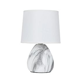 Декоративная настольная лампа Arte Lamp Wurren A5016LT-1WH, арматура белый, плафон ткань белая - фото 1