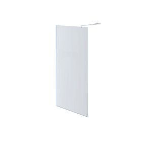 Перегородка для душа Акватек AQ WIW 11020CH 110x200, стекло прозрачное, профиль хром - фото 1