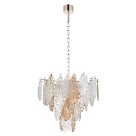 Подвесная люстра Arte Lamp Felicita A4080LM-12GO, арматура золото, плафон стекло прозрачное - фото 1