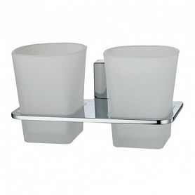 Стакан WasserKRAFT Leine K-5028D, двойной, цвет хром - фото 1