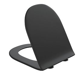 Сиденье Grossman 4455BMS для унитаза, с микролифтом, цвет черный матовый - фото 1