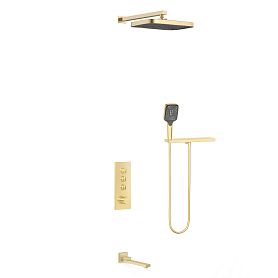 Душевой комплект Vincea VSFW-431T1RBG, встраиваемый, цвет брашированное золото - фото 1