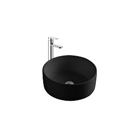 Раковина Акватек AQ5118-MB накладная, 40x40 см, цвет черный матовый - фото 1