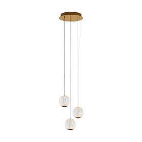 Подвесной светильник Maytoni Sapphire MOD293PL-L18BS3K, арматура латунь, профиль акрил прозрачный - фото 1