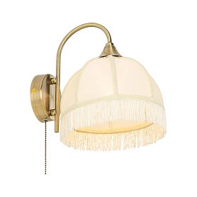 Бра Citilux Базель CL407311, арматура бронза, плафоны текстиль бежевый - фото 1