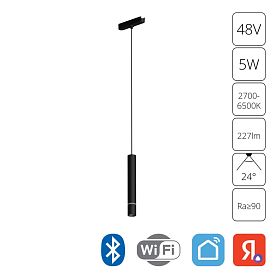 Магнитный трековый светильник Arte Lamp Rapid A2959PL-1BK, арматура черный  - фото 1