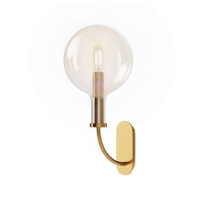 Бра Maytoni Status MOD333WL-01BS, арматура латунь, профиль стекло прозрачное - фото 1