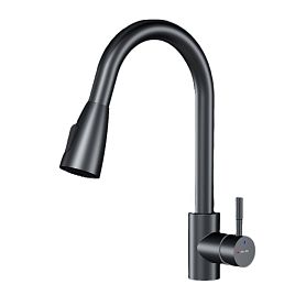 Смеситель AM.PM X-Joy S F85B07522 для кухни, цвет черный - фото 1