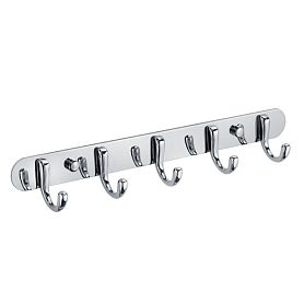 Крючки Fixsen Equipment FX-1715, планка на 5 крючков, 30 см, цвет хром - фото 1