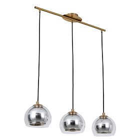 Подвесной светильник Arte Lamp Rastaban A7984SP-3PB, арматура полированная медь, плафон стекло хром - фото 1
