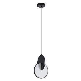 Подвесной светильник Arte Lamp Hannah A1916SP-1BK, арматура черный, плафон акрил белый - фото 1