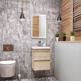 Мебель для ванной Art & Max Family 40 подвесная, цвет сканди  - фото 1