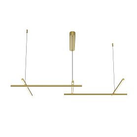 Подвесной светильник Maytoni Radiance MOD278PL-L50G3K, арматура золото, профиль силикон белый - фото 1