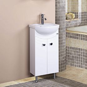 Тумба под раковину Оника Манго 40, цвет белый - фото 1