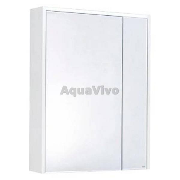 Шкаф-зеркало Roca Ronda 70, цвет бетон / белый глянец